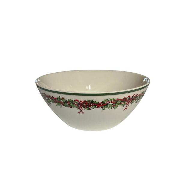 Christopher Radko Holiday Celebrations Christmas Tree 9 1/2" Veggie/Serving Bowl - Picture 1 of 8